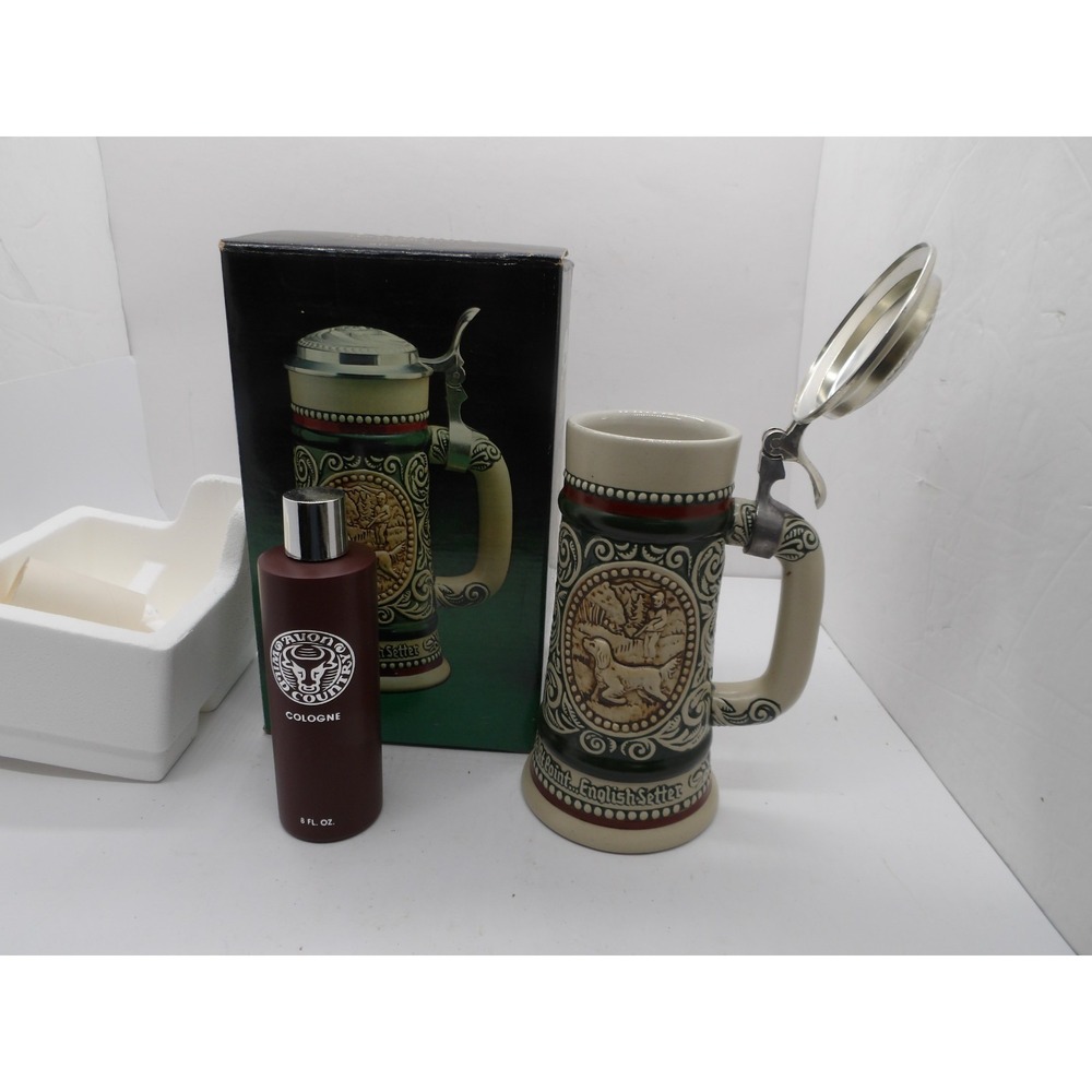 Vintage Avon – Sporting Stein Decanter – With Full Wild Country Cologne